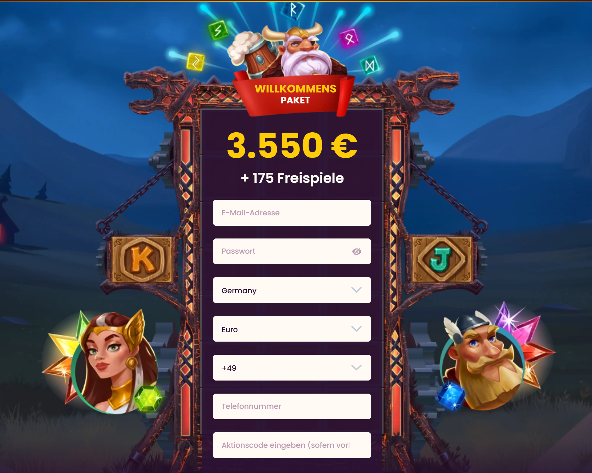 Bizzo registrační formulář a bonus screenshot